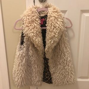 Betsey Johnson Faux Fur Vest